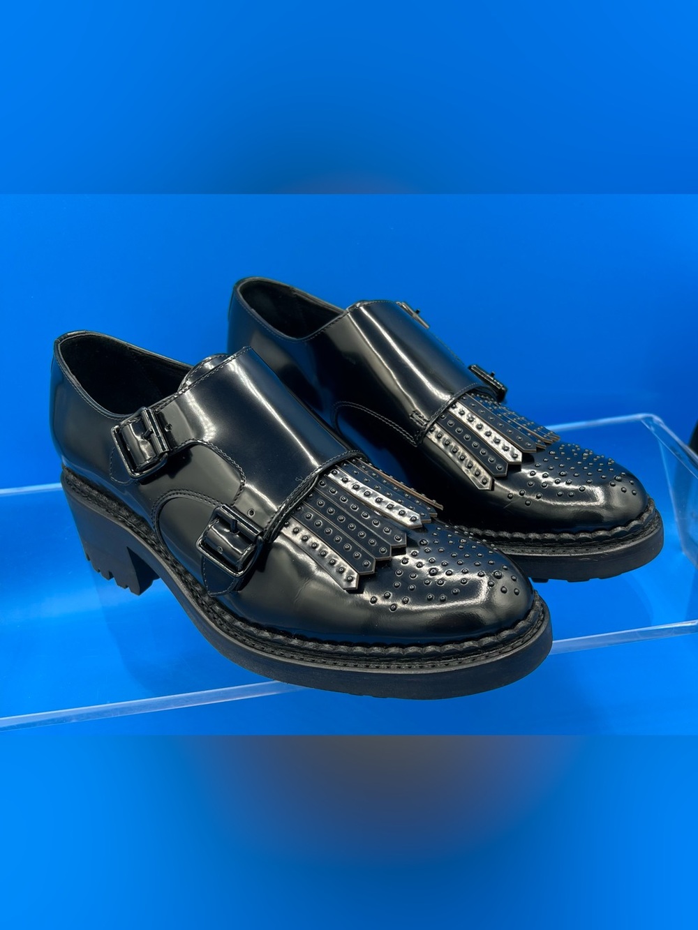 Office of Angela Scott, Miss Francoise, Black Leather, EUR 38.5/US 8.5